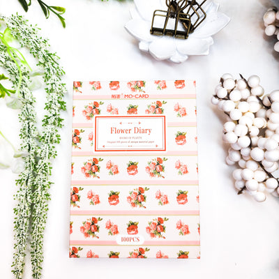 Flower Diary - Scrapbook Paper