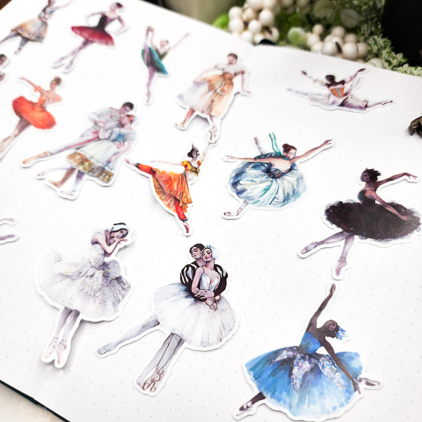 Retro Ballet Girls  -  Stickers