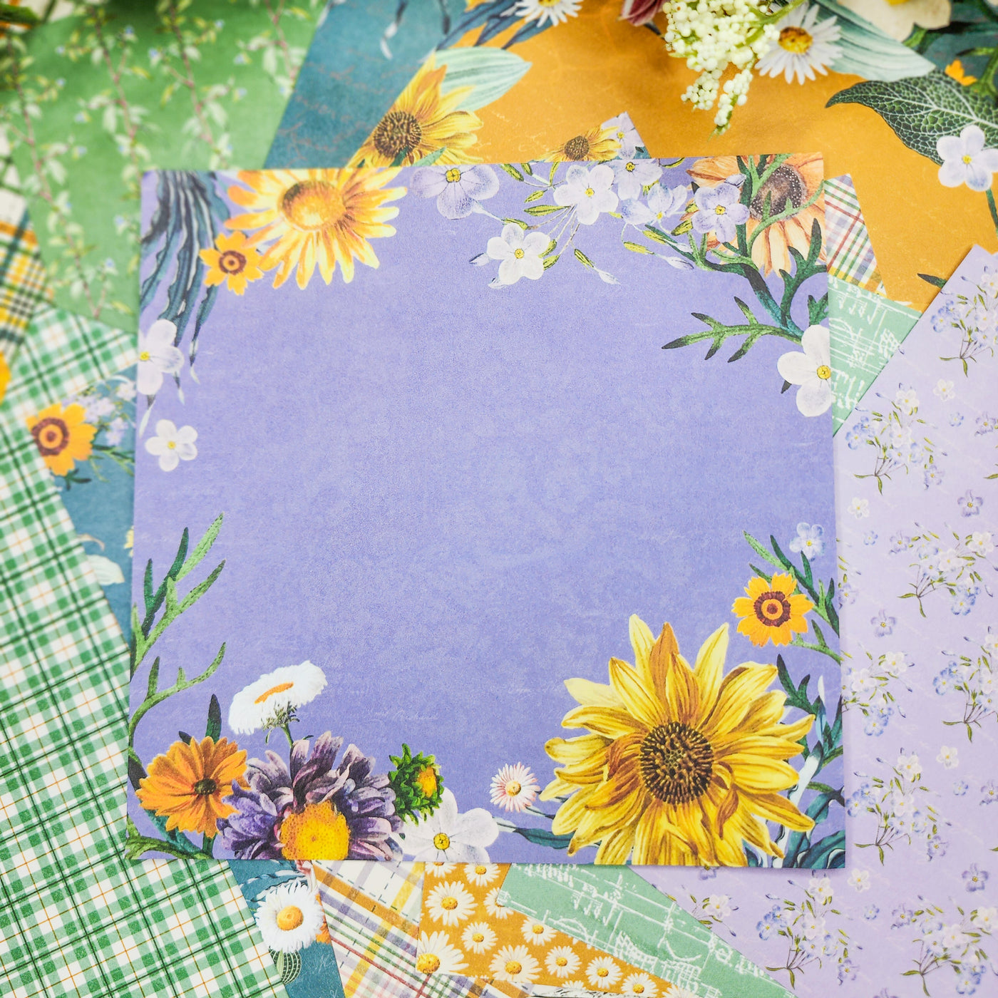 La belleza de la primavera: papel decorativo para álbumes de recortes