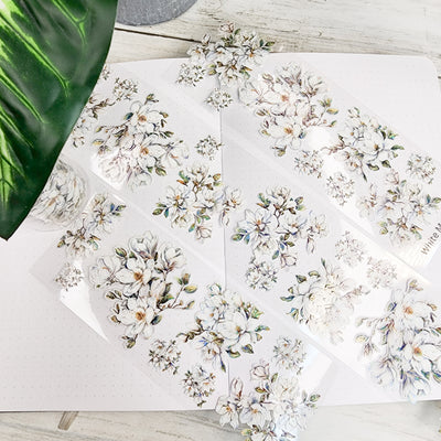 White Magnolias : Decorative P.E.T Tape