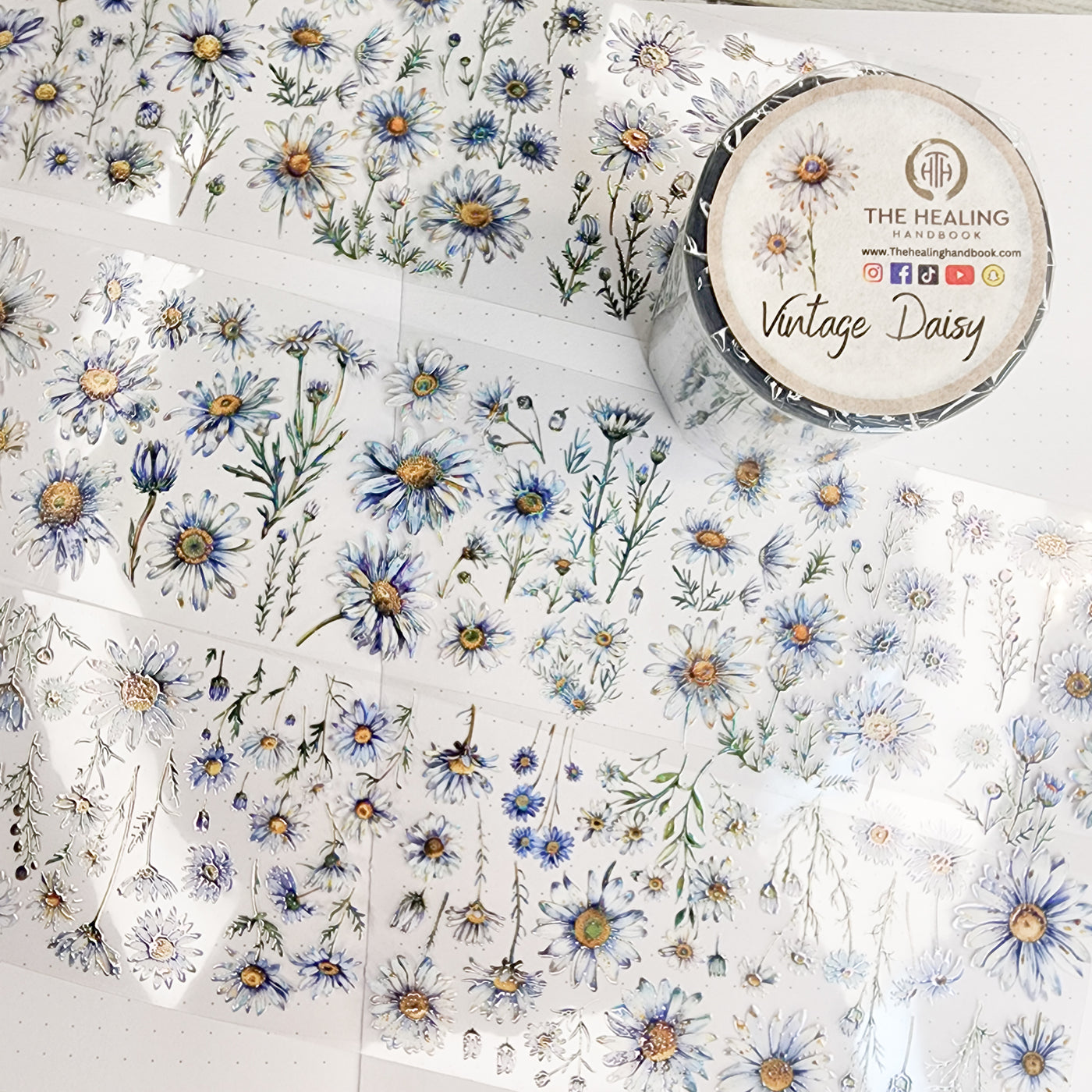 Vintage Daisy : Decorative P.E.T Tape