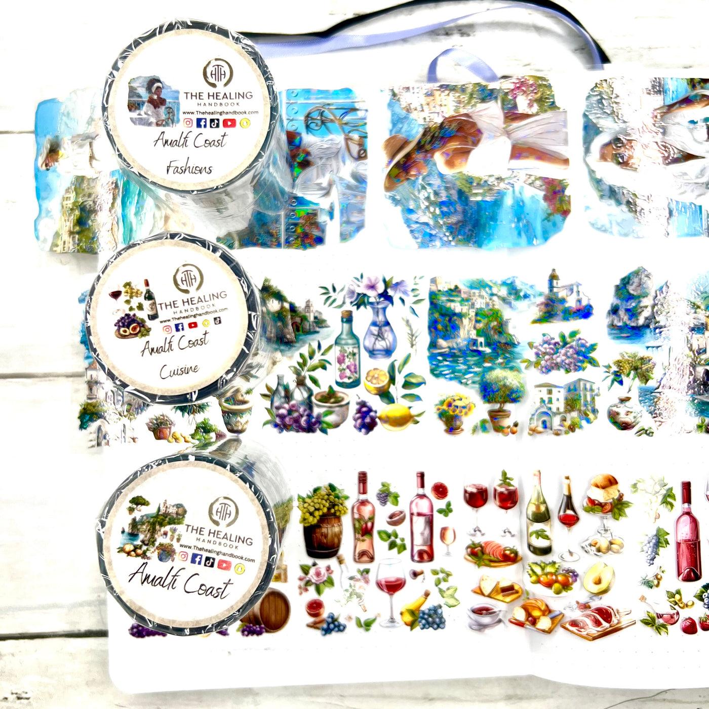 Amalfi Coast : Decorative P. E. T Tape Bundle