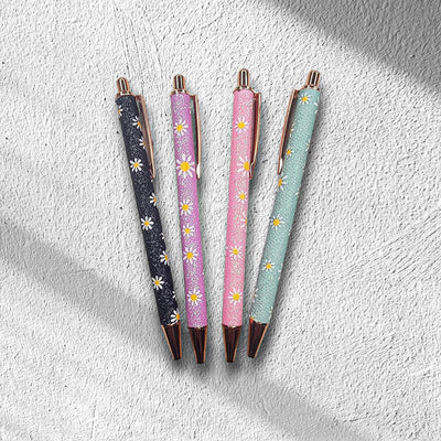 Glitter Daisy Pens