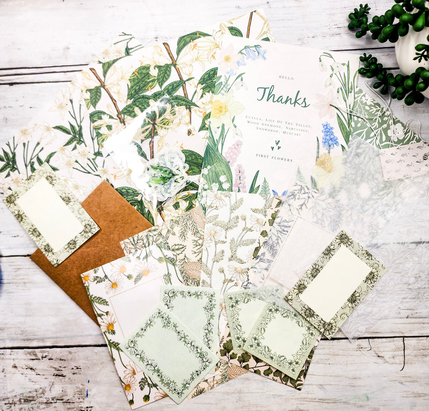 Vintage Forest Letter: Scrapbook Kits