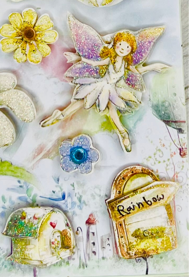 Fairy and flower 3D stickers