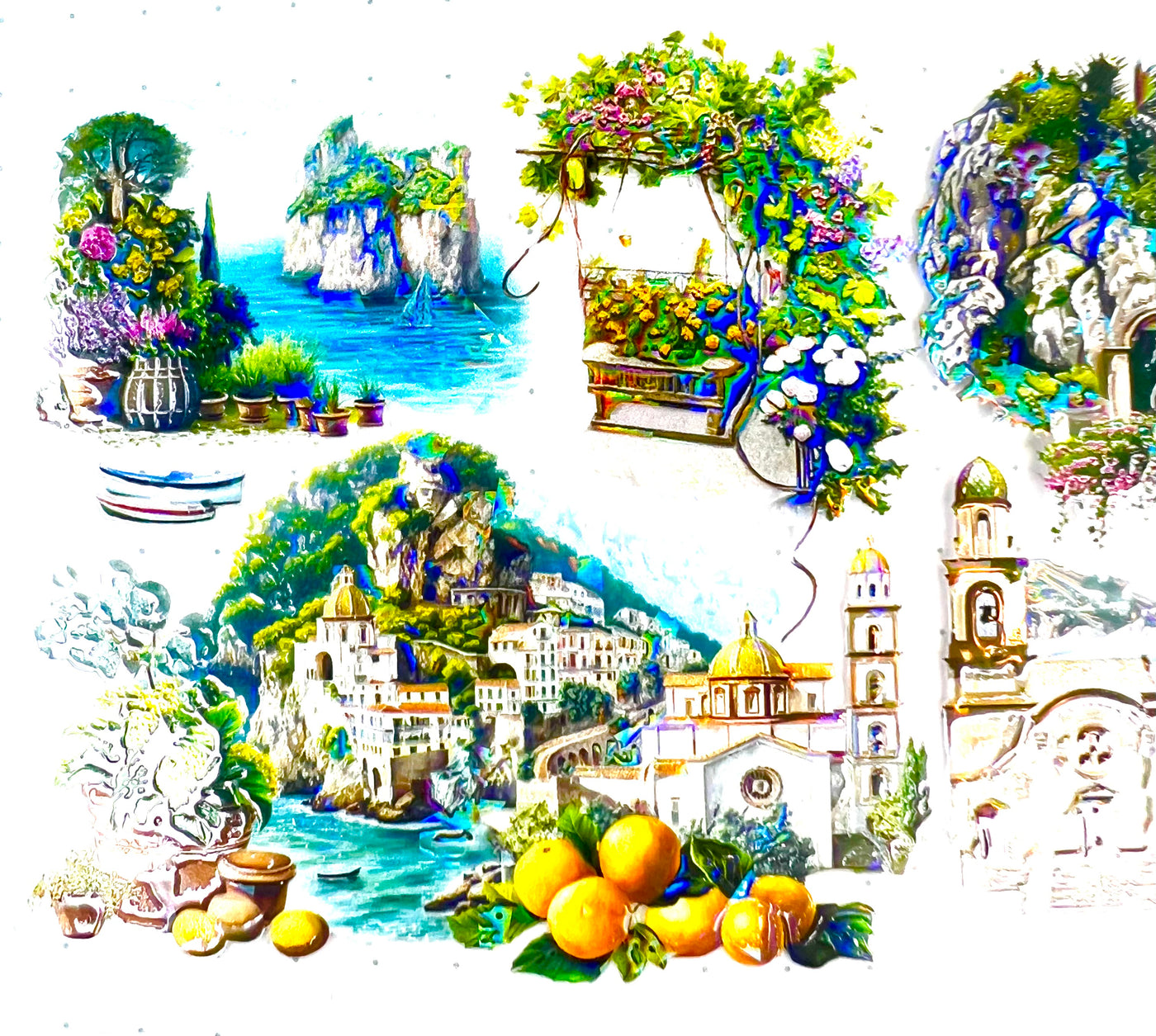 Amalfi Coast Scenery : 1 Loop : Decorative P. E. T Tape