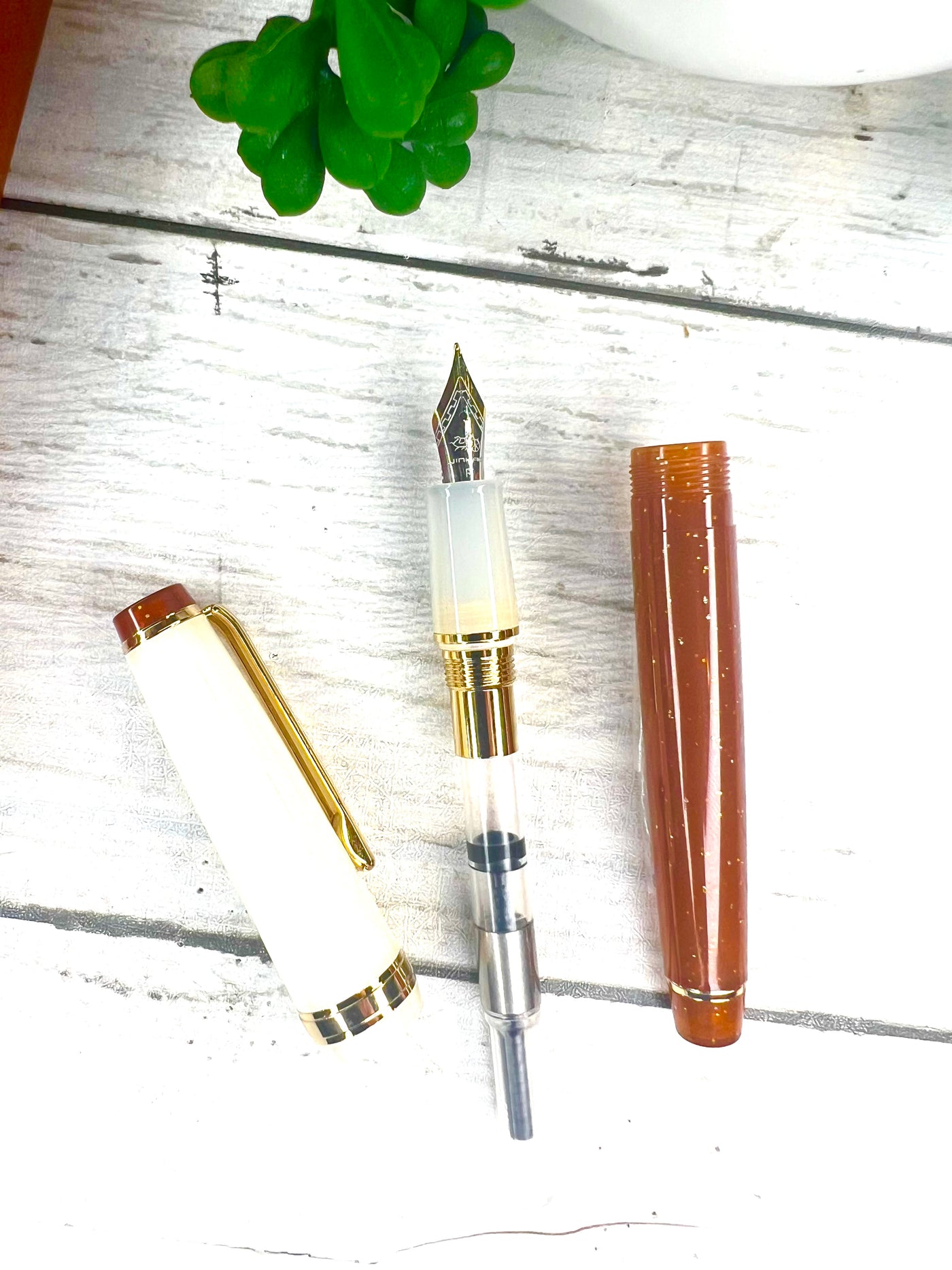 Golden Feather : Fountain Pen