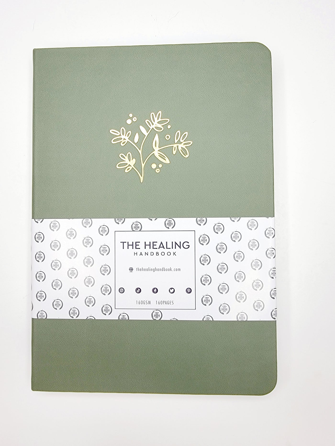 Green Flower Notebook