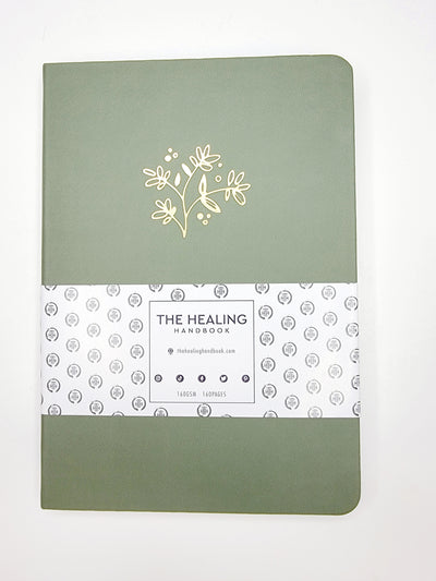 Green Flower Notebook