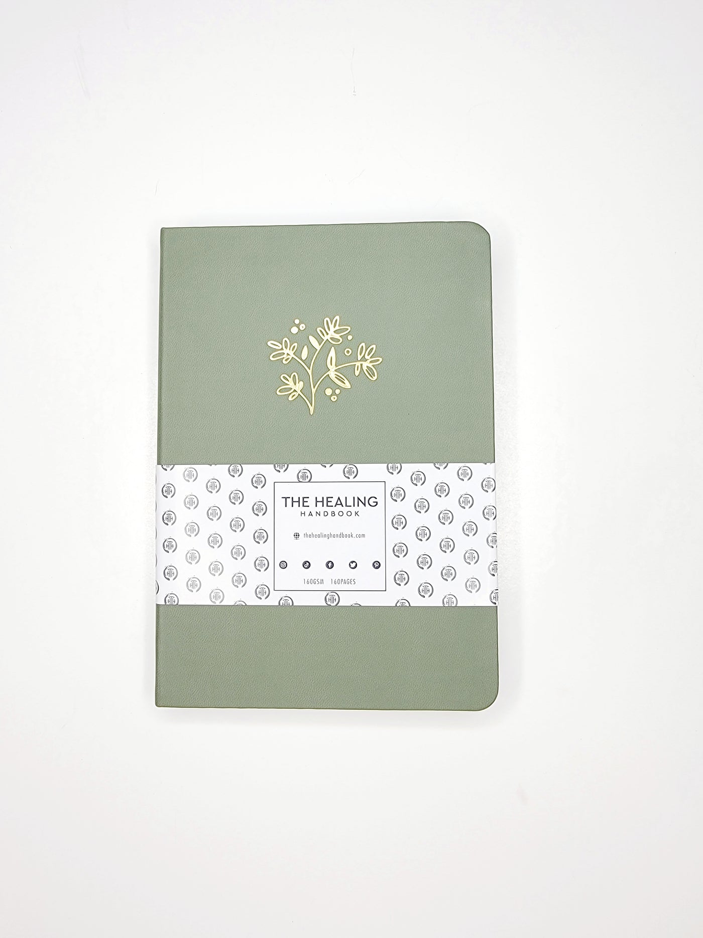 Green Flower Notebook