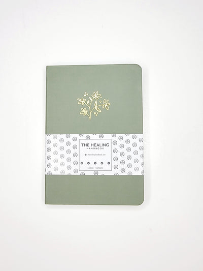 Green Flower Notebook