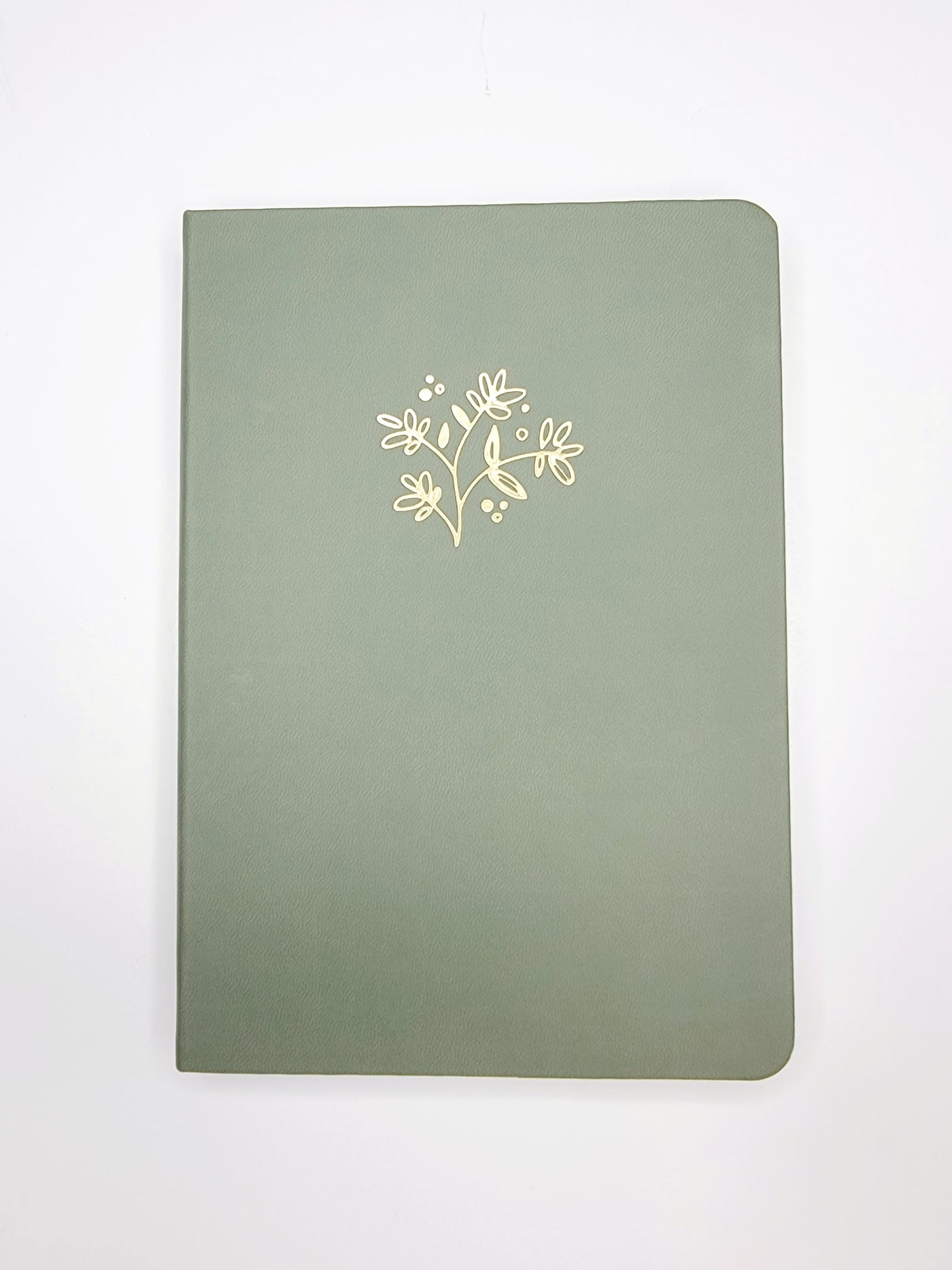 Green Flower Notebook