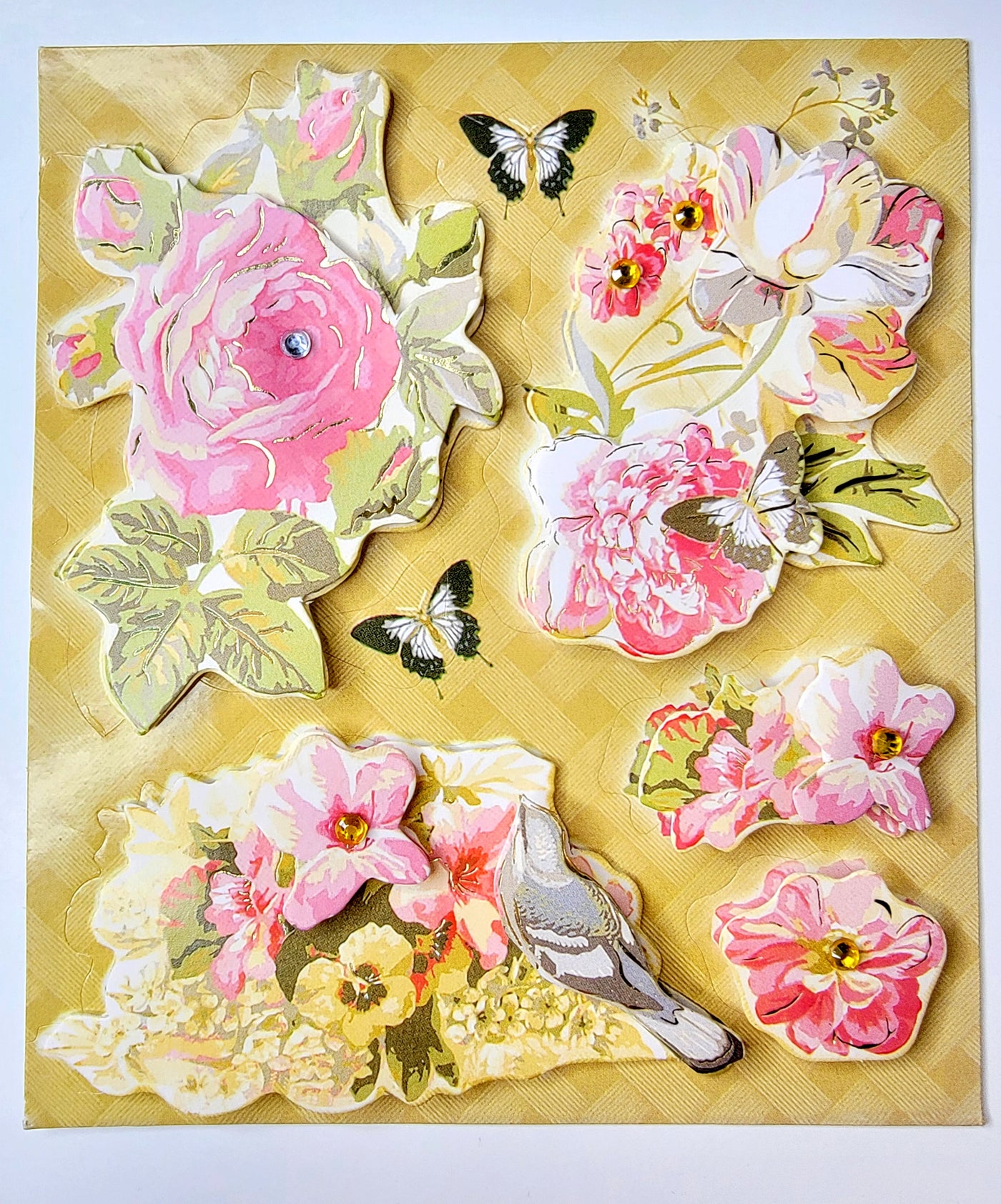 3D Floral Stickers