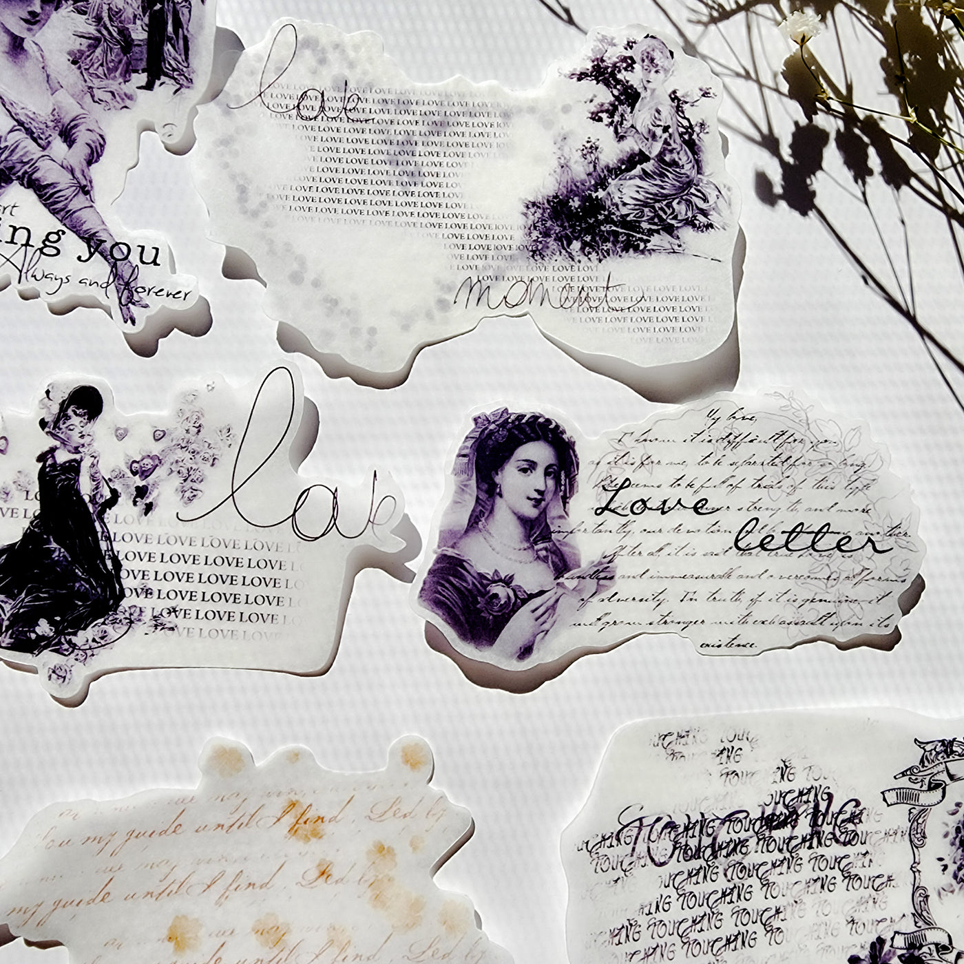 Love Always : Vintage Stickers - Thehealinghandbook