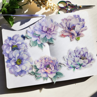 Lilac Peony : P.E.T Stickers - Thehealinghandbook