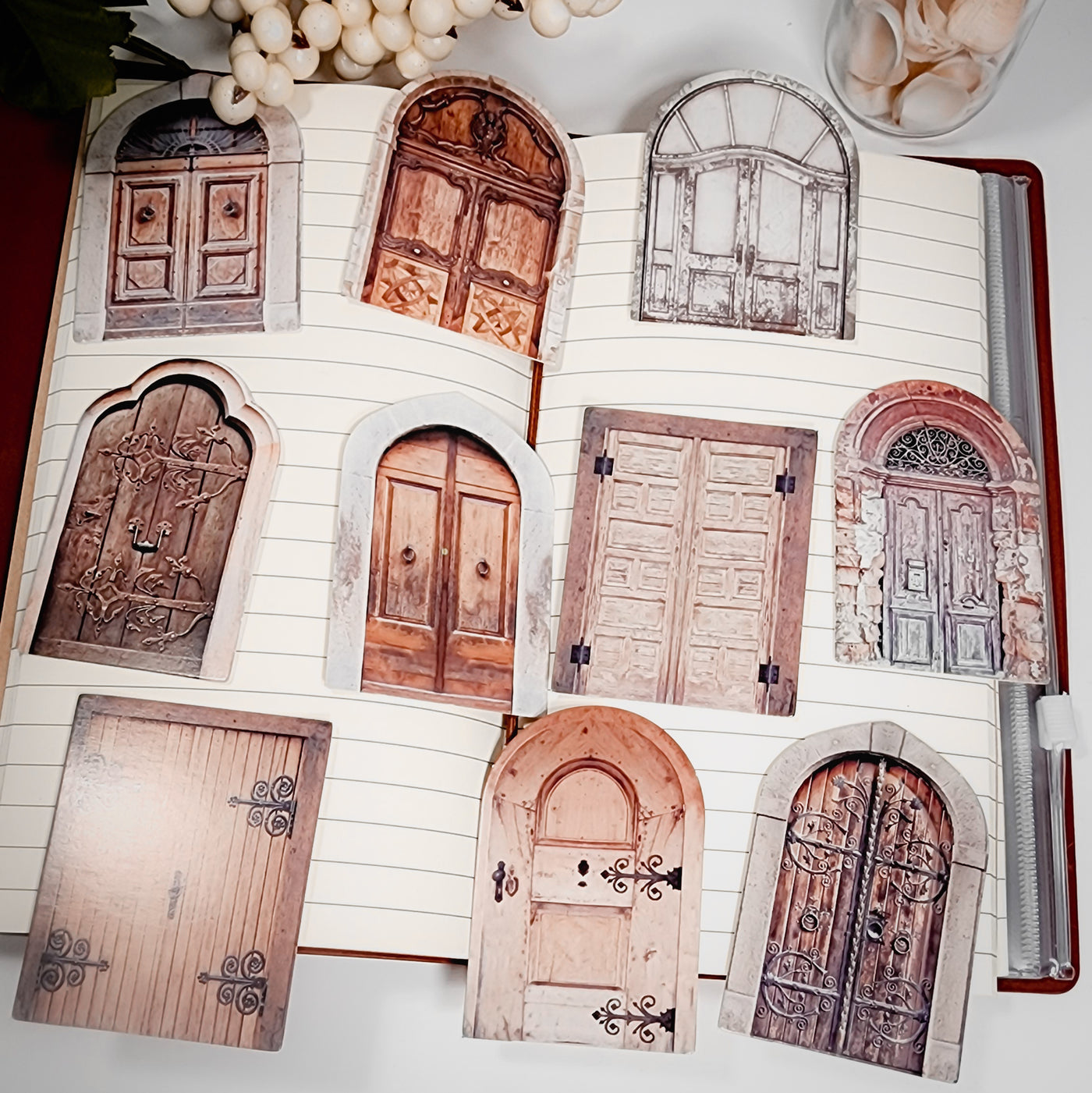 Rustic  Doors - Vintage Thick Card Embellishment - Thehealinghandbook