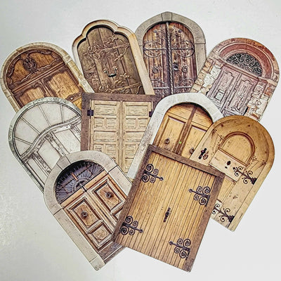 Rustic  Doors - Vintage Thick Card Embellishment - Thehealinghandbook