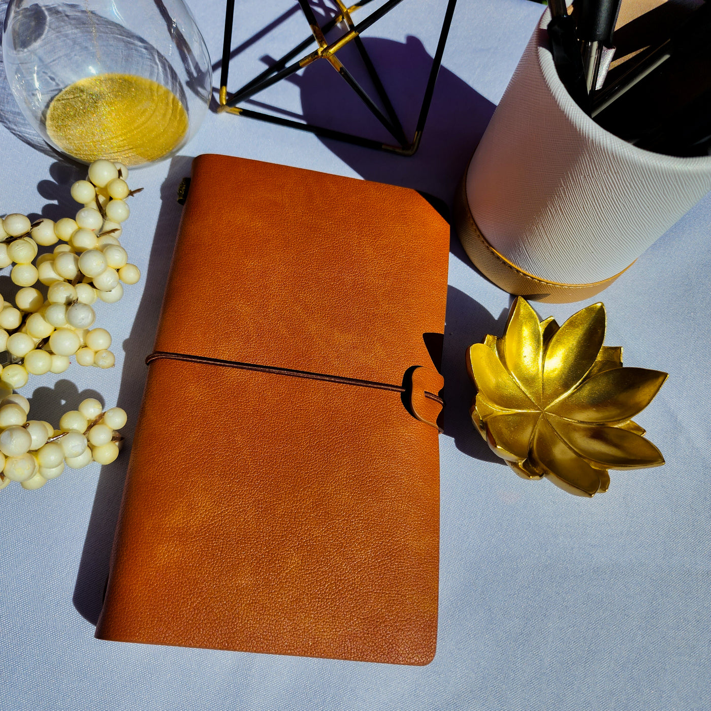 Burnt Orange : Vegan Leather Travel Journal - Thehealinghandbook