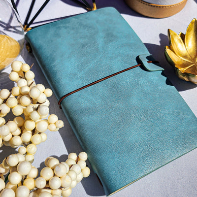 Seafoam Green : Vegan Leather Travel Journal - Thehealinghandbook