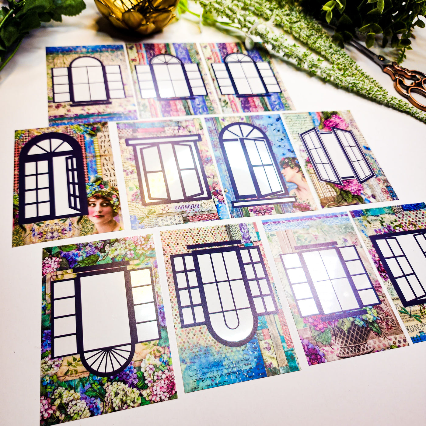 Lady In The Window  :  Windowsill Garden