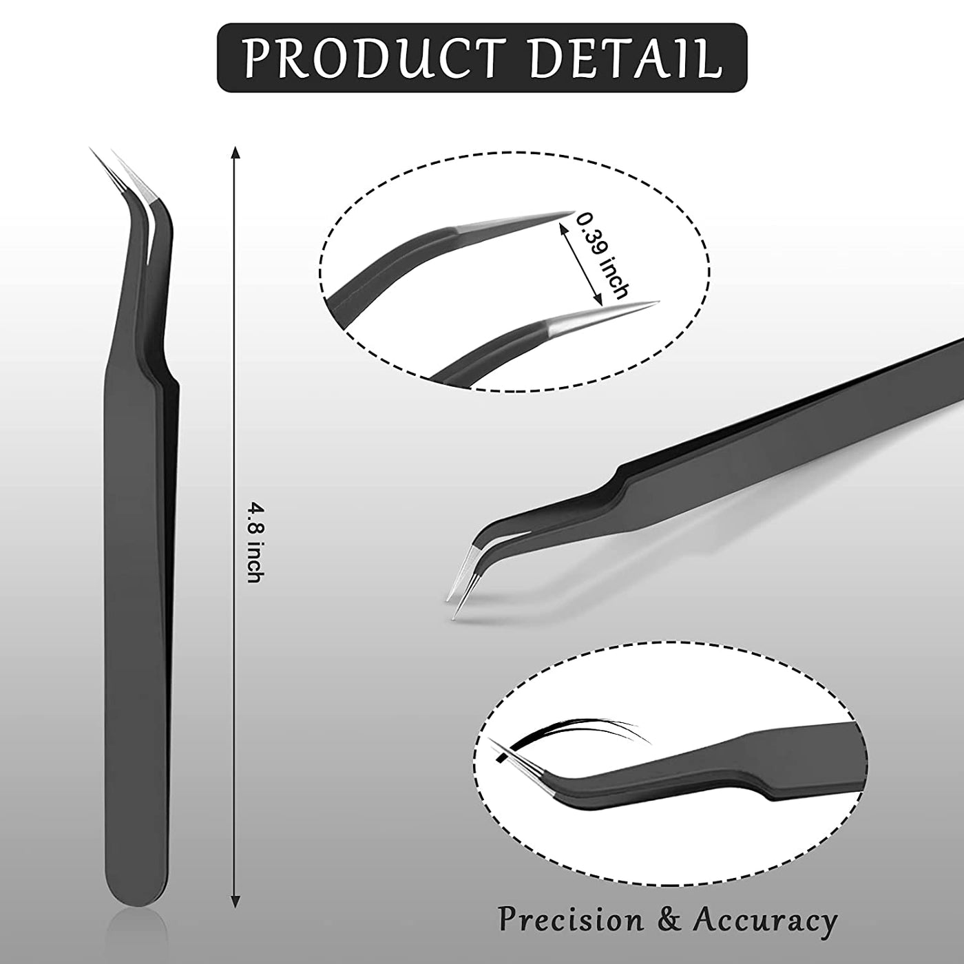 Curved Tip Tweezers