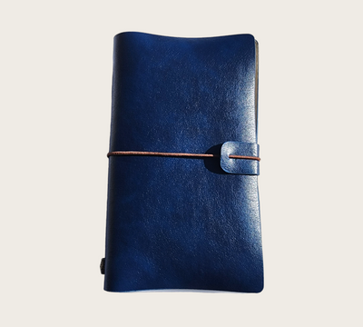 Midnight Blue :  Leather Travel Journal - Thehealinghandbook